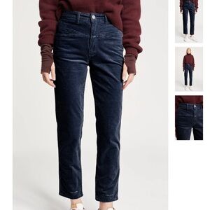 Closed Denim Dark Navy Pedal Pusher Corduroy Pants. Size 38 or XS. Retail $265